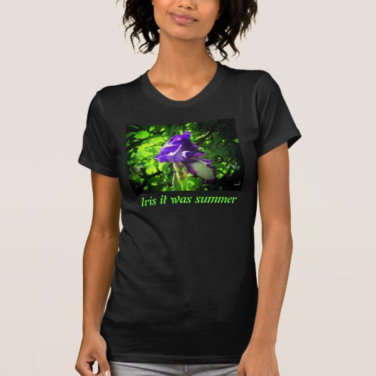 Iris (ik wou dat het zomer was) t-shirt (Voorkant)