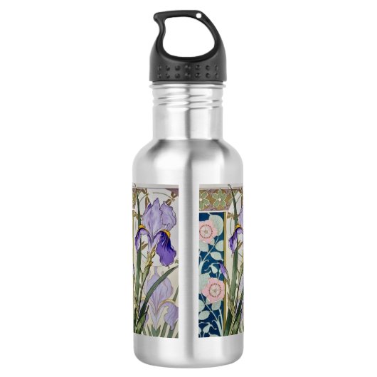  Iris Illustratie Waterfles (Achterkant)