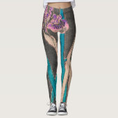 IRIS IN BLACK PRINTED Leggings (Voorkant)