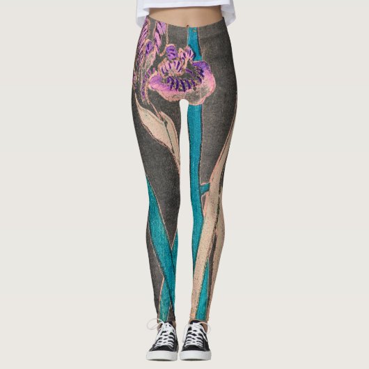 IRIS IN BLACK PRINTED Leggings (Voorkant)