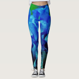 Iris in blauw leggings