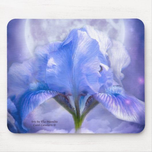 Iris in de moonlite Mousepad Muismat (Voorkant)
