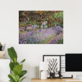 Iris in de tuin van Monet Poster (Thuiskantoor)