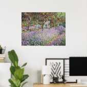 Iris in de tuin van Monet Poster (Thuiskantoor)