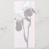Iris in liefde menu (Achterkant)
