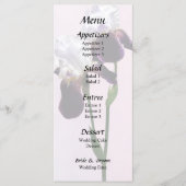 Iris in liefde menu (Voorkant)