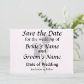 Iris in liefde save the date (Staand voorkant)
