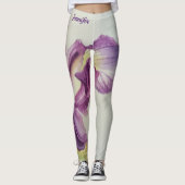 Iris in Sensual Bloom Vrouwen Leggings Broek (Voorkant)