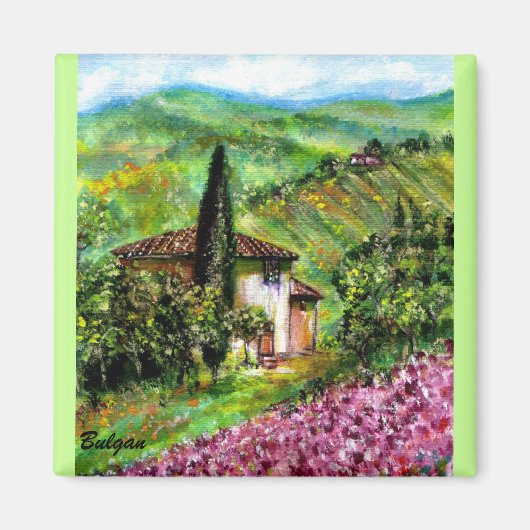 IRIS IN TUSCANY MAGNEET (Voorkant)