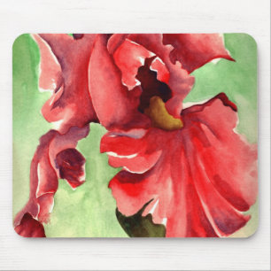 Iris in Waterverf - Muismat met AnF Fine Art