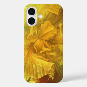 Iris innerlijke schoonheid warm geel iPhone 16 hoesje