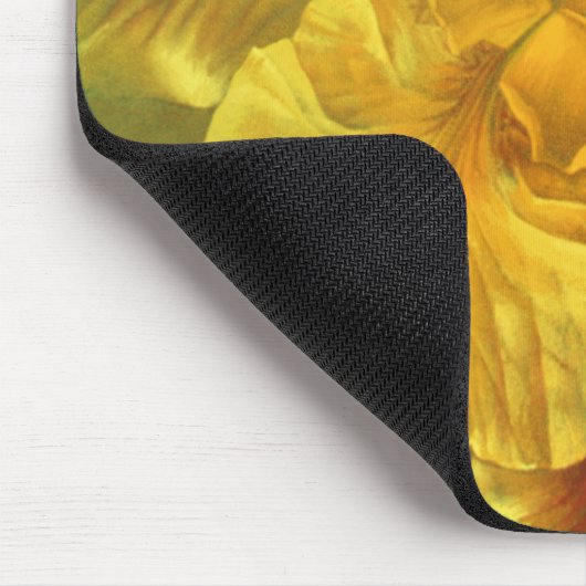 Iris innerlijke schoonheid (warm geel) muismat (Hoek)