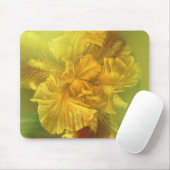 Iris innerlijke schoonheid (warm geel) muismat (Met muis)