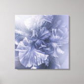 Iris innerlijke schoonheidsdag zilverkleurige tint canvas afdruk (Voorkant)