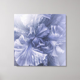 Iris innerlijke schoonheidsdag zilverkleurige tint canvas afdruk