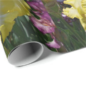 Iris iris bloemen Geel Witte bloemperen Cadeaupapier (Rol Hoek)