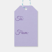 Iris Iriser Paarse Flower Floral Lavender Cadeaulabel (Achterkant)