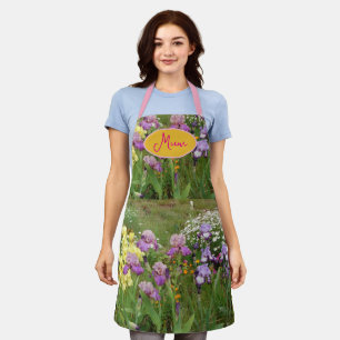 Iris irises bloemenbloemen Cottage Garden Verjaard Schort