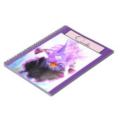 Iris Irises Flower Watercolor Floral Purple Art Notitieboek (Linkerzijde)