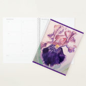 Iris irises Glorious Paarse Flower Waterverf Art Planner (Display)