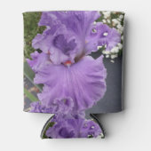 Iris Irises Paars Flower Floral Lavender Poster Blikjeskoeler (Voorkant)