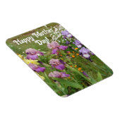 Iris Irissen Blauwe Bloemen Bloemen Floral Moederd Magneet (Rechterzijde)