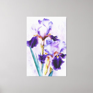 *~* Iris Irissen Bloemen Artsy Schilderen AP84 Canvas Afdruk