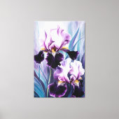 *~* Iris Irissen Bloemen Schilderen AP84 Canvas Afdruk (Voorkant)