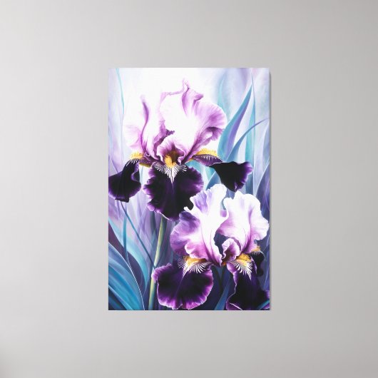 *~* Iris Irissen Bloemen Schilderen AP84 Canvas Afdruk (Voorkant)