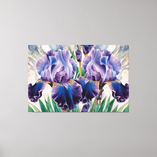 *~* IRIS Irissen Bloemen TV2 Canvas Print (Voorkant)