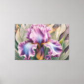 *~* IRIS Irissen  Bloemen TV2 ROZE Canvas Afdruk (Voorkant)