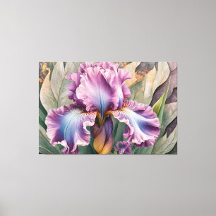 *~* IRIS Irissen  Bloemen TV2 ROZE Canvas Afdruk