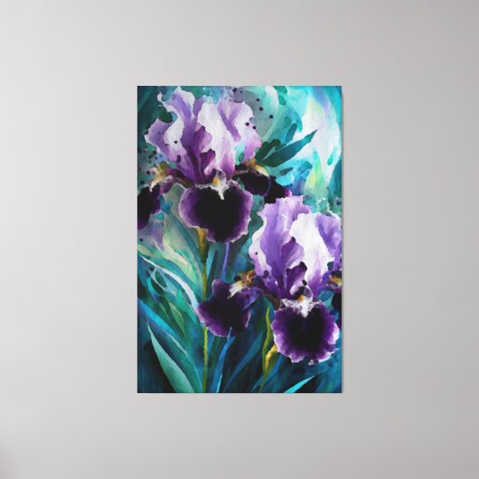 *~* Iris Irissen Bloemenkunst Schilderij AP84 Canvas Afdruk (Voorkant)