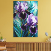 *~* Iris Irissen Bloemenkunst Schilderij AP84 Canvas Afdruk (Insitu (Woonkamer))