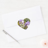 Iris Irissen Paarse Bloem Bloemen Lavendel Liefde Hart Sticker (Envelop)