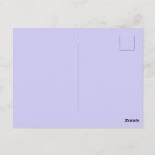 Iris Irissen Paarse Bloem Bloemrijke Verjaardagska Briefkaart (Achterkant)