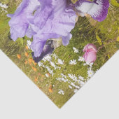 Iris Irissen Paarse Bloem Verjaardag Meisjes Naam Tissuepapier (Detail)