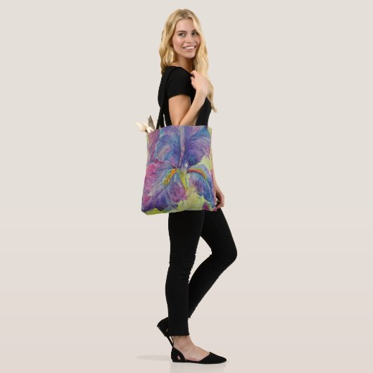 Iris is in cache gezet tote bag (Op model)