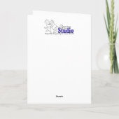 "Iris IX" Blank Notecard Bedankkaart (Achterkant)