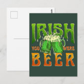 IRIS JE WAS BIER GRAPPIG DRINKEN IERLAND BRIEFKAART (Voorkant / Achterkant)