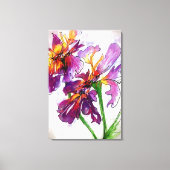 Iris je was hier canvas afdruk (Voorkant)