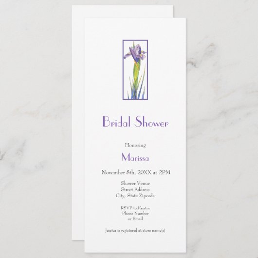 iris kaart (Voorkant / Achterkant)