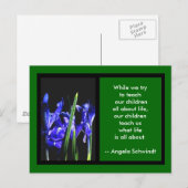 Iris Kaart 2 FramesHet museum Zazzle Gifts Green (Voorkant / Achterkant)