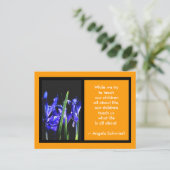 Iris Kaart 2 FramesHet MUSEUM Zazzle Gifts Tan (Staand voorkant)