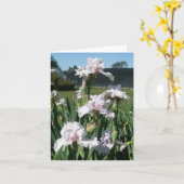 IRIS-KAART - STAWBERRY FROSTING - Kaart voor blanc (Gele Bloem)