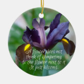 Iris Keramisch Ornament (Voorkant)