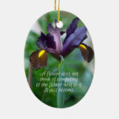 Iris Keramisch Ornament (Achterkant)