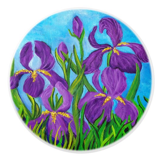 Iris Keramische Knop (Voorkant)