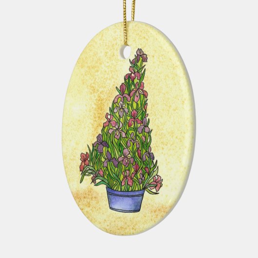 Iris kerstboomOrnament Keramisch Ornament (Links)
