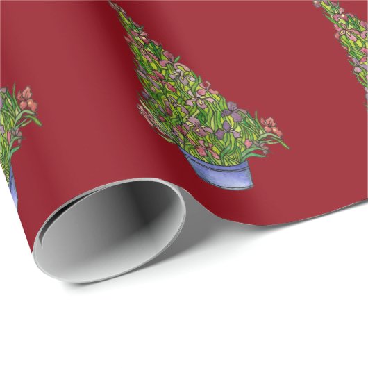 Iris kerstboomschroot cadeaupapier (Rol Hoek)